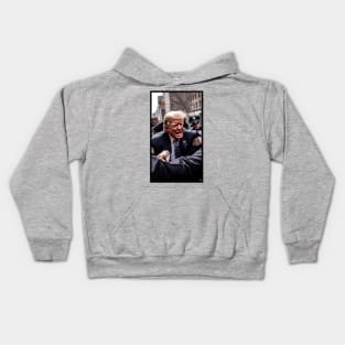 Donald Trump Getting Arrested Meme Kids Hoodie